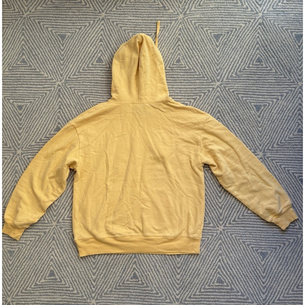 Women's MTV Logo Floral Hibiscus Hooded Sweatshirt - Yellow - Medium - Picture 4 of 4